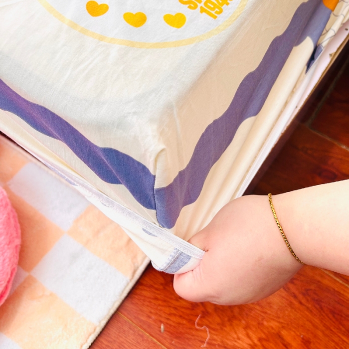 91家纺网 家纺一手货源 找家纺 小虾米 2023新款上下铺小黄鸭系列全棉床笠（可定制） 英伦格调