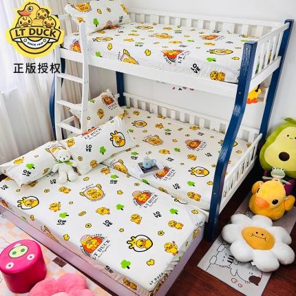 91家纺网 家纺一手货源 找家纺 小虾米 2023新款上下铺小黄鸭系列全棉被套 皇冠假日