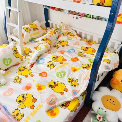 小虾米 2023新款上下铺小黄鸭系列全棉被套 可爱鸭