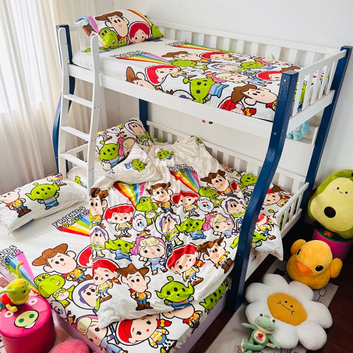 91家纺网 家纺一手货源 找家纺 小虾米 2023新款卡通系列全棉被套 巴斯光年