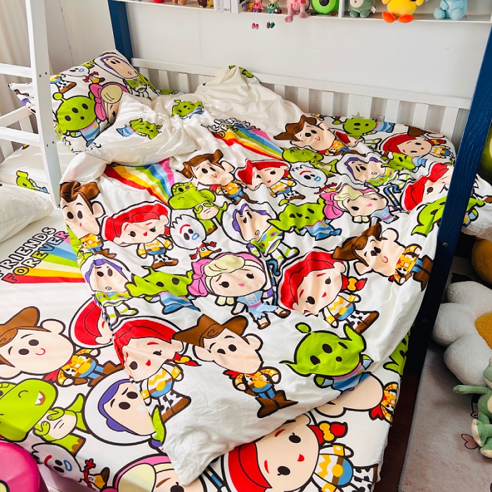 91家纺网 家纺一手货源 找家纺 小虾米 2023新款卡通系列全棉被套 巴斯光年