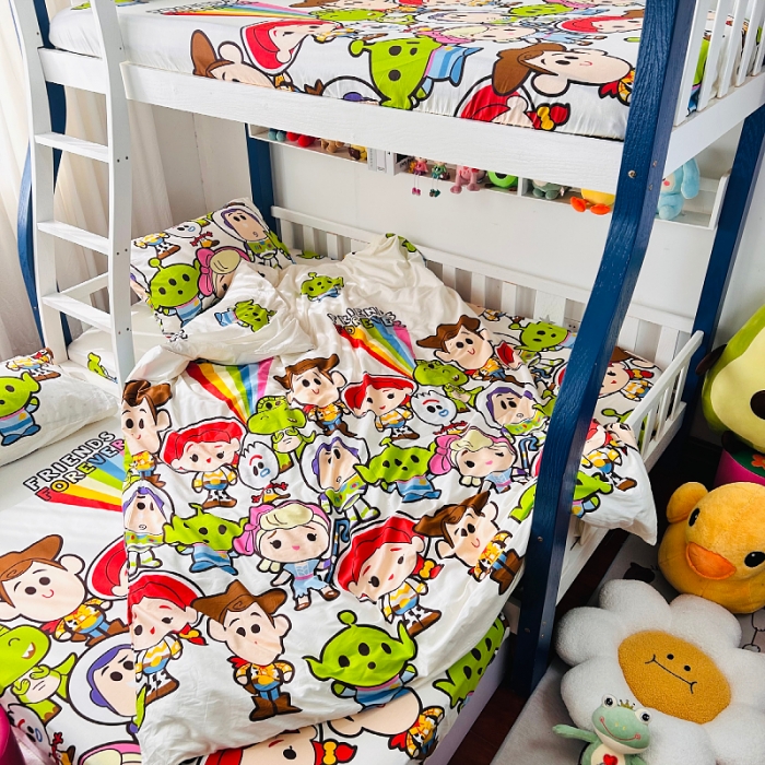 91家纺网 家纺一手货源 找家纺 小虾米 2023新款卡通系列全棉被套 巴斯光年