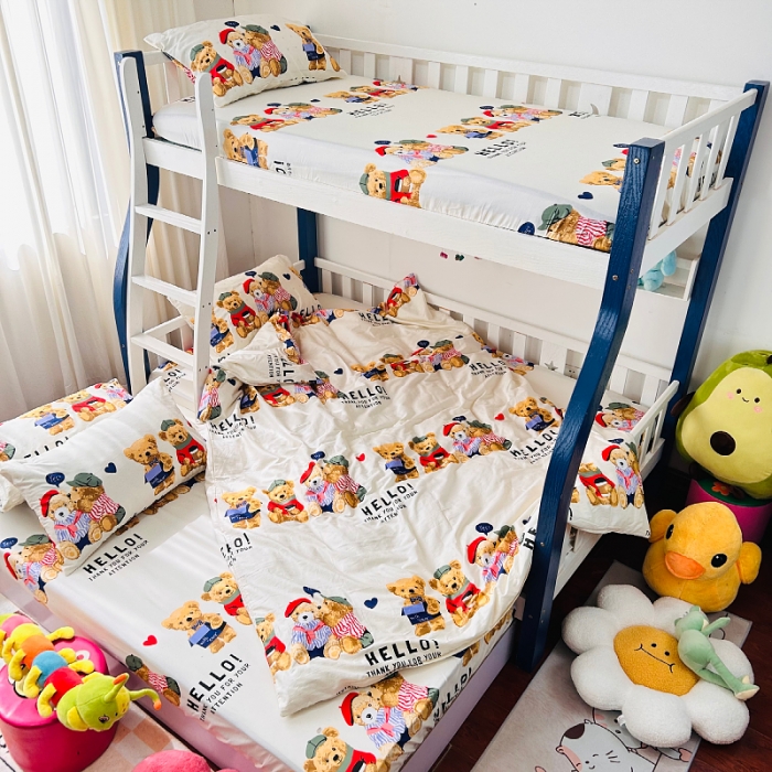 91家纺网 家纺一手货源 找家纺 小虾米 2023新款卡通系列全棉被套 邦迪仔