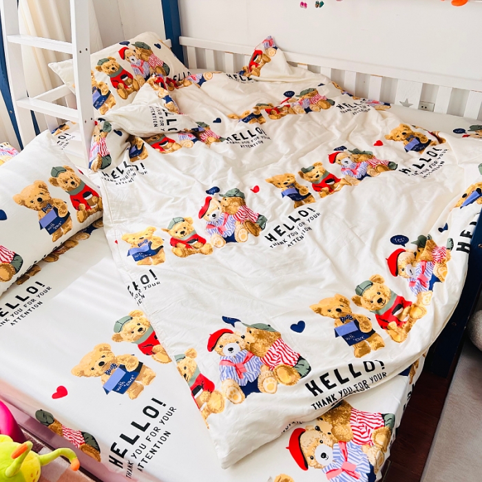 91家纺网 家纺一手货源 找家纺 小虾米 2023新款卡通系列全棉被套 邦迪仔