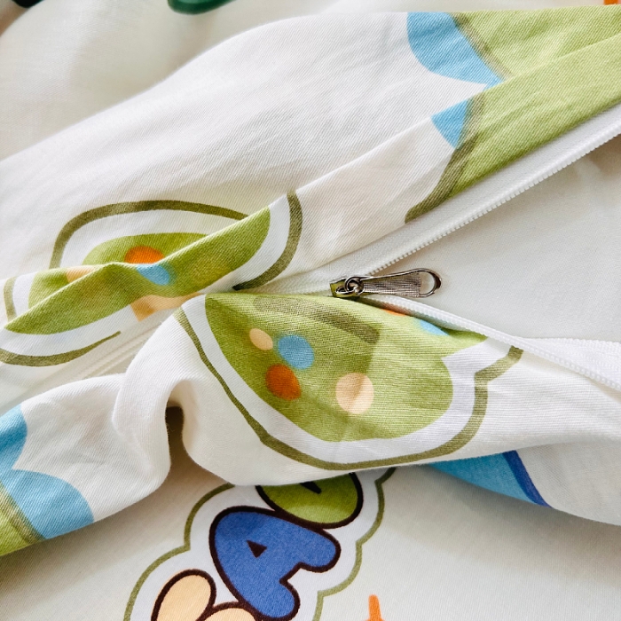 91家纺网 家纺一手货源 找家纺 小虾米 2023新款卡通系列全棉被套 活力恐龙