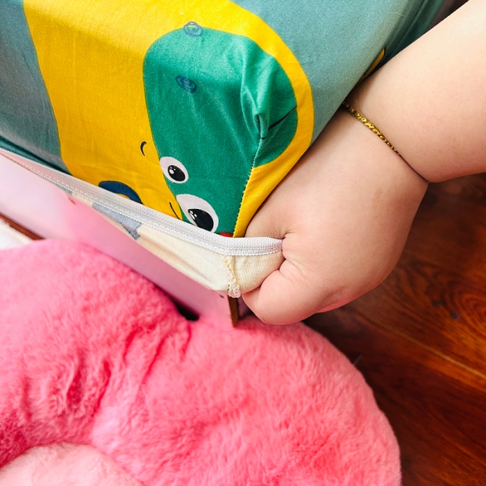 91家纺网 家纺一手货源 找家纺 小虾米 2023新款卡通系列全棉被套 恐龙家族绿