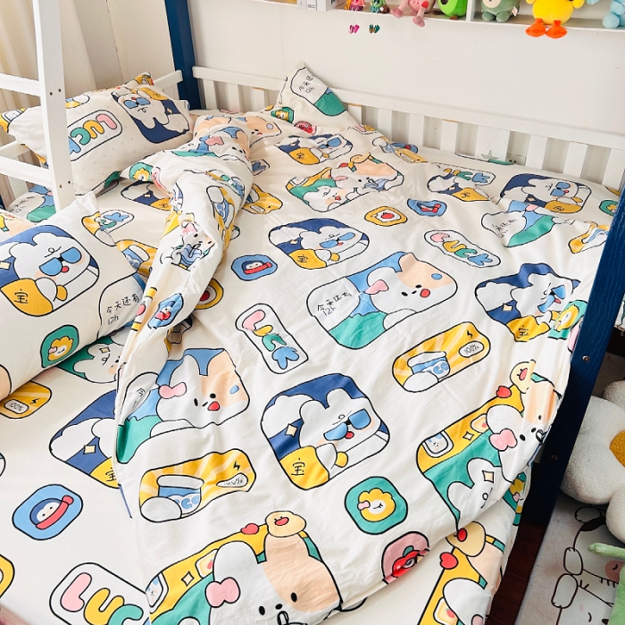 91家纺网 家纺一手货源 找家纺 小虾米 2023新款卡通系列全棉被套 莱克星球