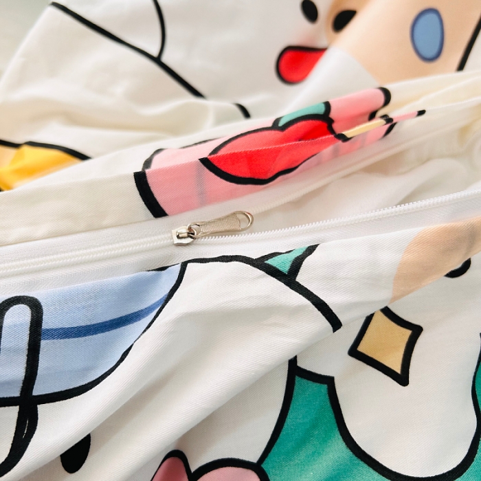 91家纺网 家纺一手货源 找家纺 小虾米 2023新款卡通系列全棉被套 莱克星球