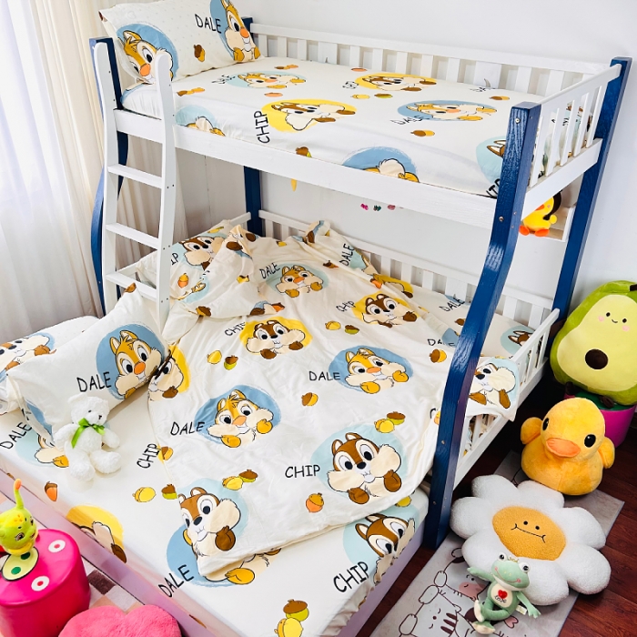 91家纺网 家纺一手货源 找家纺 小虾米 2023新款卡通系列全棉被套 奇奇和蒂蒂