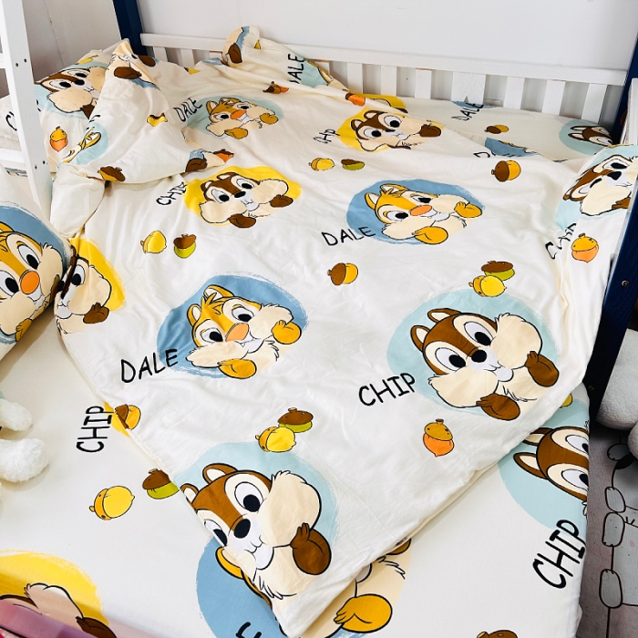 91家纺网 家纺一手货源 找家纺 小虾米 2023新款卡通系列全棉被套 奇奇和蒂蒂
