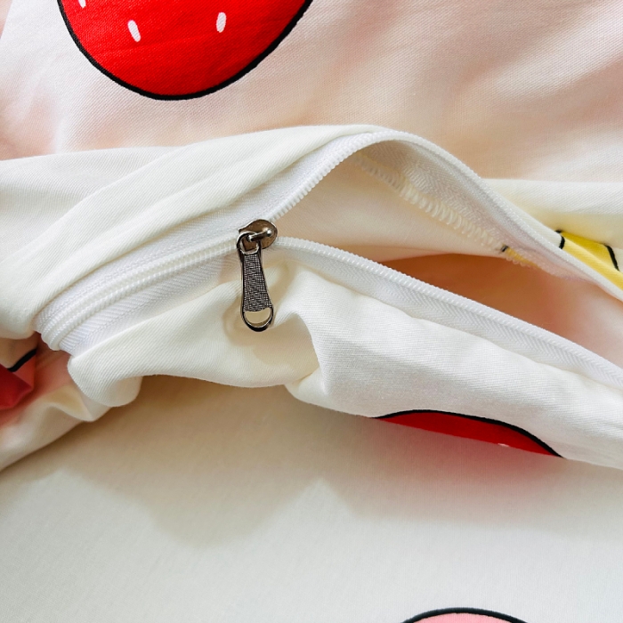 91家纺网 家纺一手货源 找家纺 小虾米 2023新款卡通系列全棉被套 天真小兔