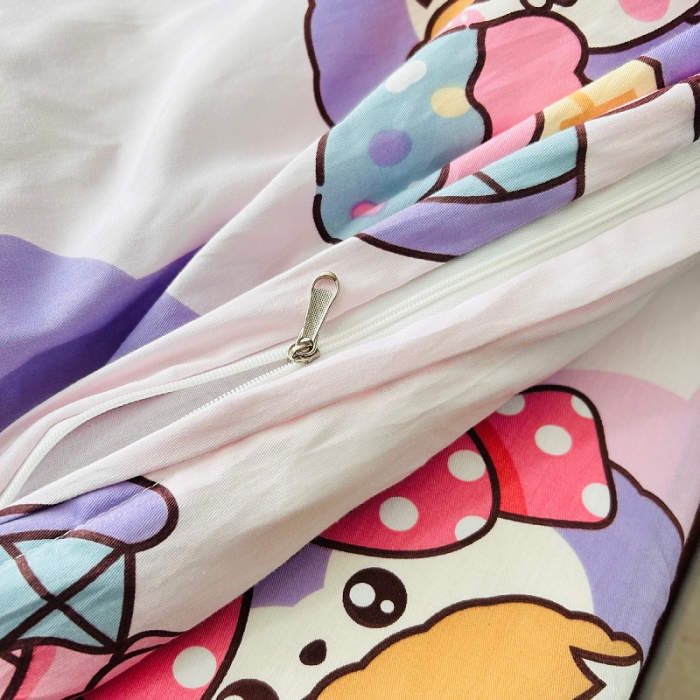 91家纺网 家纺一手货源 找家纺 小虾米 2023新款卡通系列全棉被套 甜睡兔宝