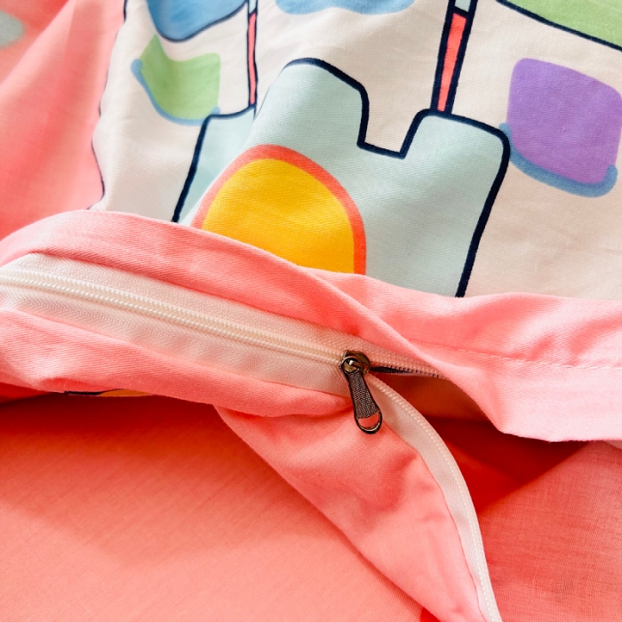 91家纺网 家纺一手货源 找家纺 小虾米 2023新款卡通系列全棉被套 甜甜的梦粉