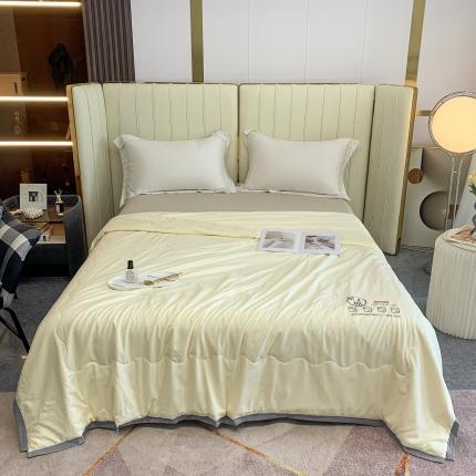 91家纺网 家纺一手货源 找家纺 爱宝 2025新款泡泡纱夏被 泡泡纱-米黄