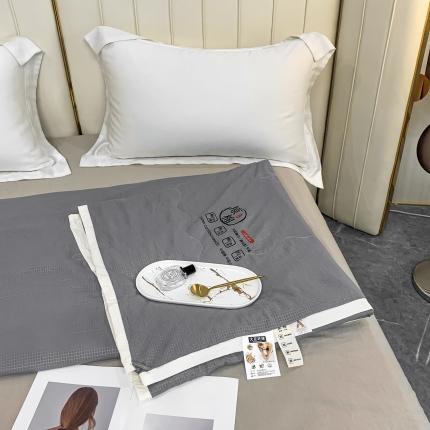 爱宝 2025新款泡泡纱夏被 泡泡纱-灰色
