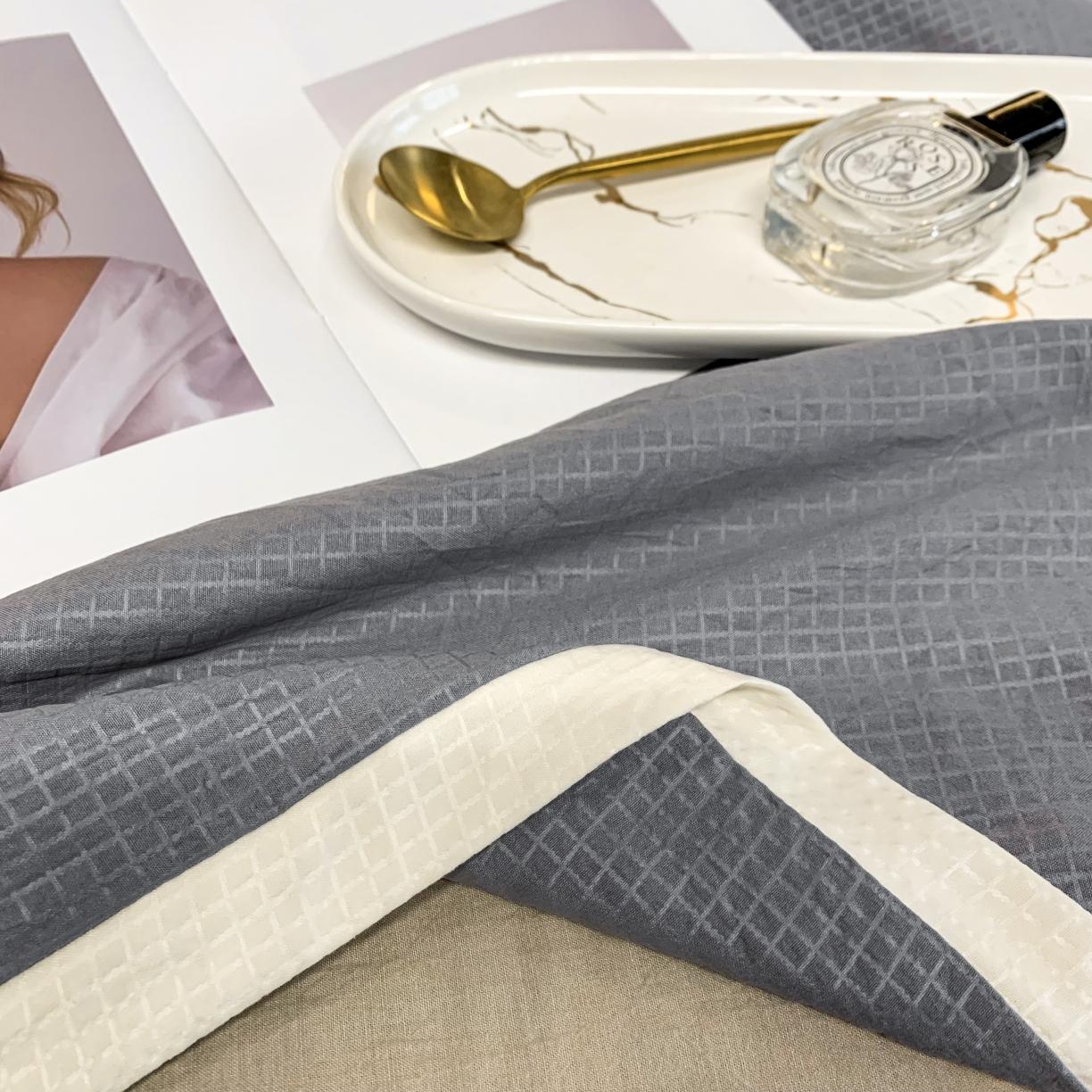 91家纺网 家纺一手货源 找家纺 爱宝 2025新款泡泡纱夏被 泡泡纱-灰色