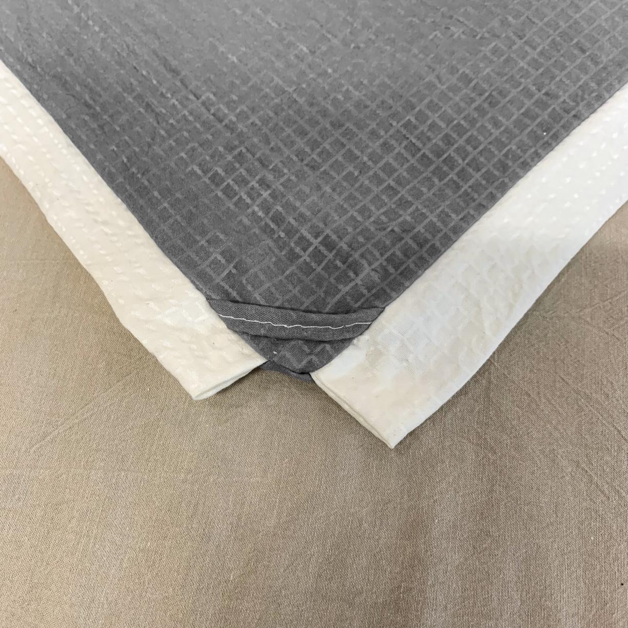 91家纺网 家纺一手货源 找家纺 爱宝 2025新款泡泡纱夏被 泡泡纱-灰色