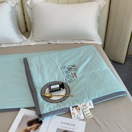爱宝 2025新款泡泡纱夏被 泡泡纱-水绿