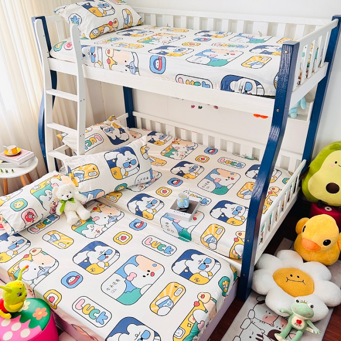 91家纺网 家纺一手货源 找家纺 小虾米 2023新款卡通系列全棉床笠（可定制） 莱克星球