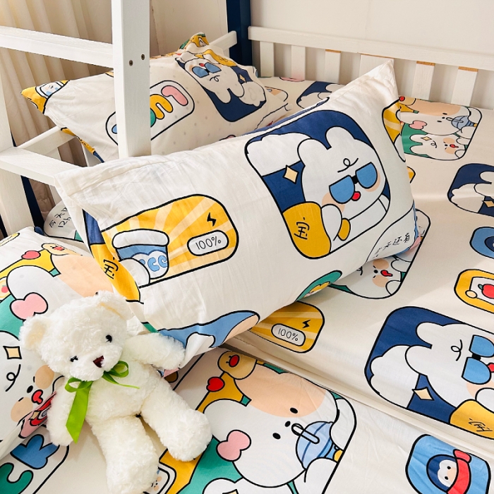 91家纺网 家纺一手货源 找家纺 小虾米 2023新款卡通系列全棉床笠（可定制） 莱克星球