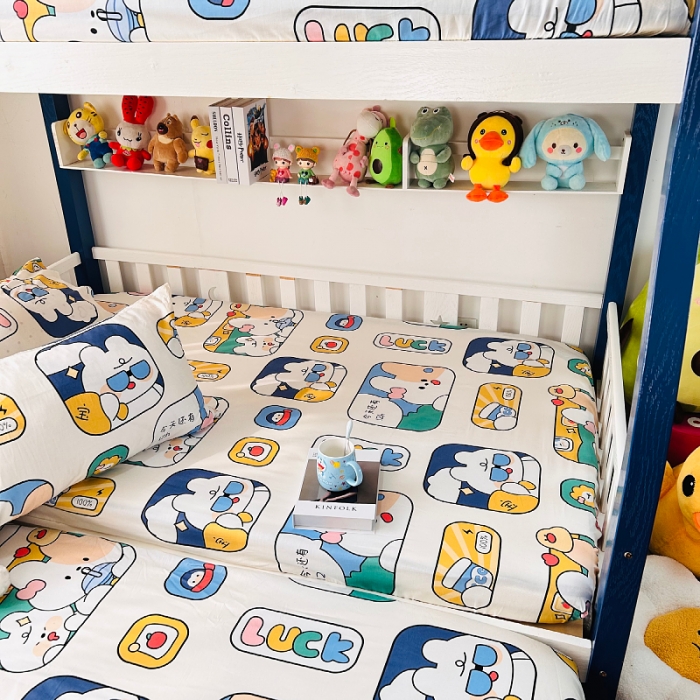 91家纺网 家纺一手货源 找家纺 小虾米 2023新款卡通系列全棉床笠（可定制） 莱克星球