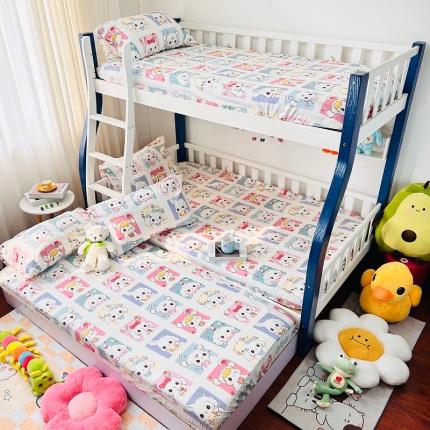 小虾米 2023新款卡通系列全棉床笠（可定制） 连连看