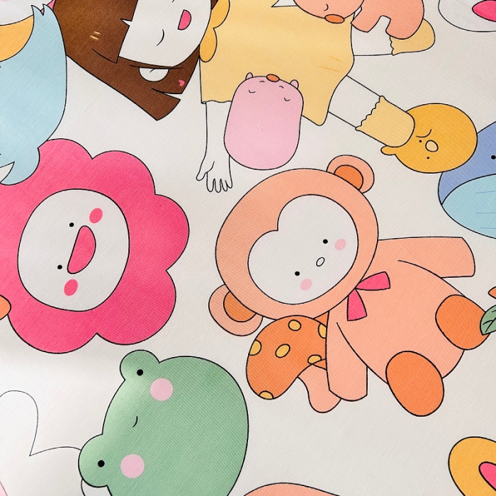 91家纺网 家纺一手货源 找家纺 小虾米 2023新款卡通系列全棉床笠（可定制） 萝卜女孩