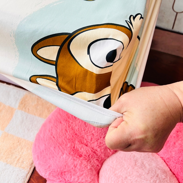 91家纺网 家纺一手货源 找家纺 小虾米 2023新款卡通系列全棉床笠（可定制） 奇奇和蒂蒂