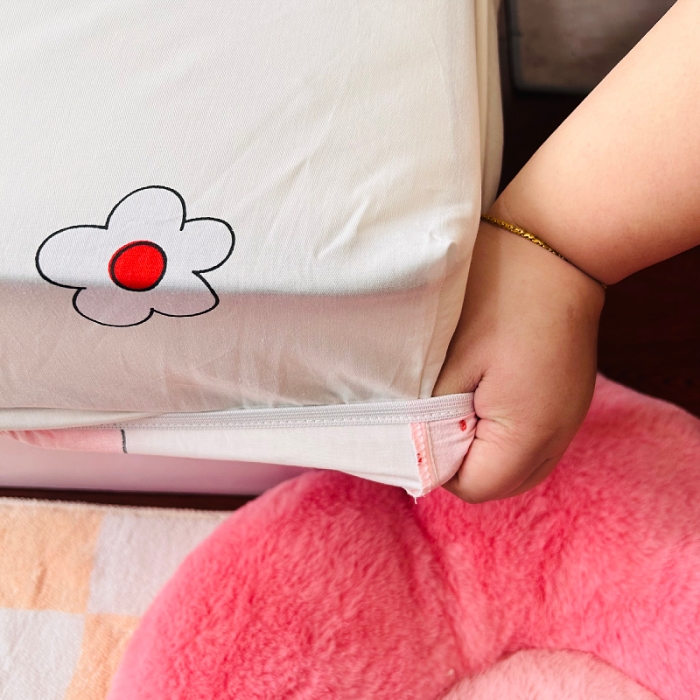 91家纺网 家纺一手货源 找家纺 小虾米 2023新款卡通系列全棉床笠（可定制） 天真小兔