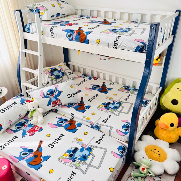 91家纺网 家纺一手货源 找家纺 小虾米 2023新款卡通系列全棉床笠（可定制） 摇滚史迪仔