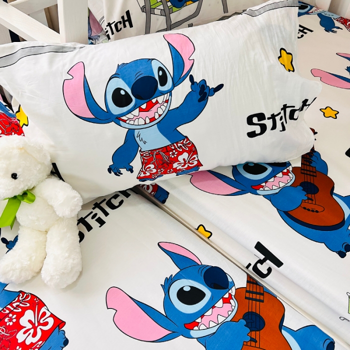 91家纺网 家纺一手货源 找家纺 小虾米 2023新款卡通系列全棉床笠（可定制） 摇滚史迪仔