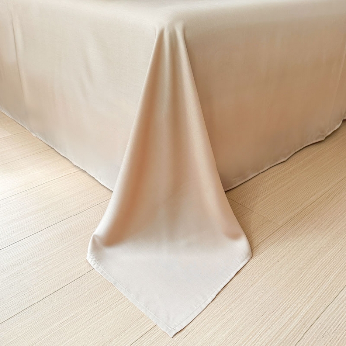 91家纺网 家纺一手货源 找家纺 优彩 2023新款60s莱赛尔天丝四件套 柠染