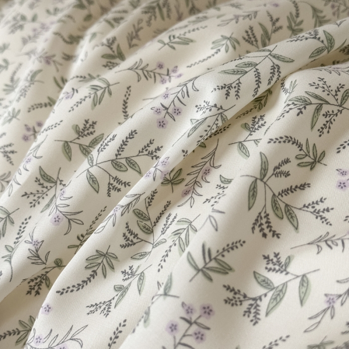 91家纺网 家纺一手货源 找家纺 优彩 2023新款60s莱赛尔天丝四件套 沐樱