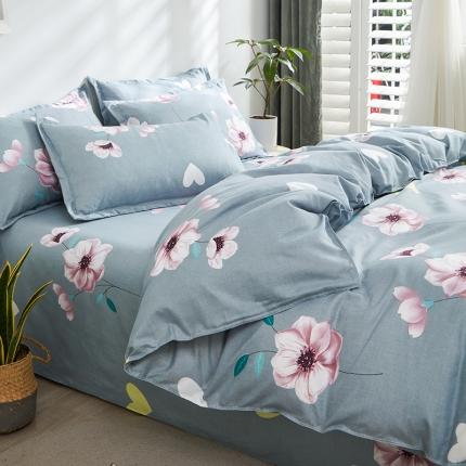 91家纺网 家纺一手货源 找家纺 仟人梦 2024新款直播爆款植物羊绒四件套单被套 AA复花雨梦