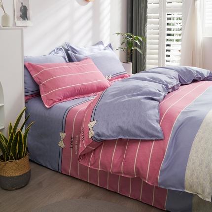 91家纺网 家纺一手货源 找家纺 仟人梦 2024新款直播爆款植物羊绒四件套单被套 AA蝴蝶结