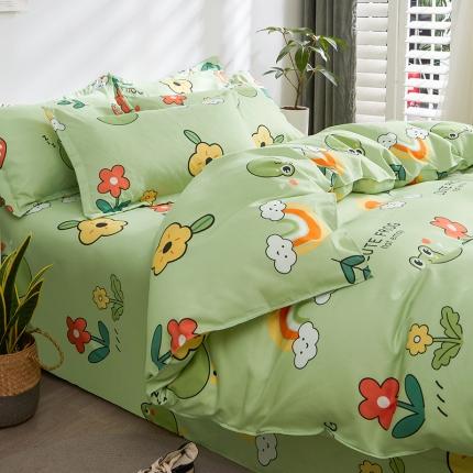 91家纺网 家纺一手货源 找家纺 仟人梦 2024新款直播爆款植物羊绒四件套单被套 童年乐园