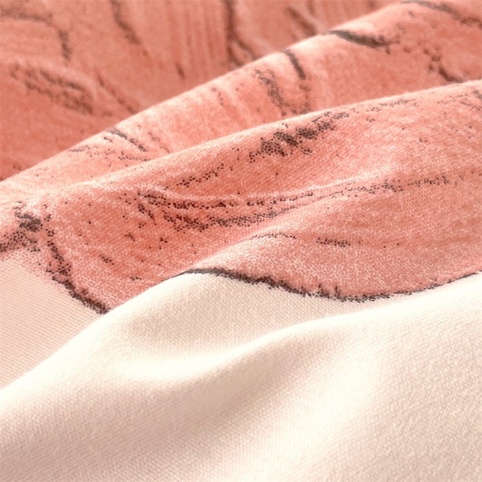 91家纺网 家纺一手货源 找家纺 仟人梦 2024新款直播爆款植物羊绒四件套单被套 AB彩虹花语