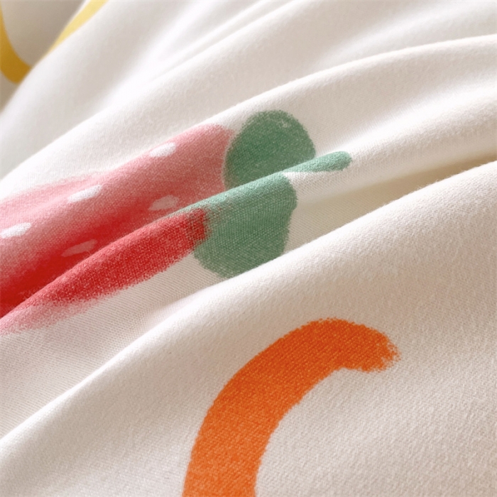 91家纺网 家纺一手货源 找家纺 仟人梦 2024新款直播爆款植物羊绒四件套单被套 AB草莓花