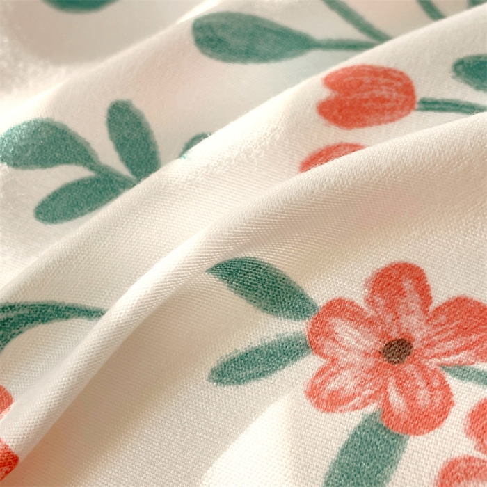 91家纺网 家纺一手货源 找家纺 仟人梦 2024新款直播爆款植物羊绒四件套单被套 AB花田梦