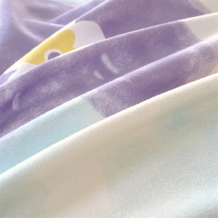 91家纺网 家纺一手货源 找家纺 仟人梦 2024新款直播爆款植物羊绒四件套单被套 AB蜜恋花