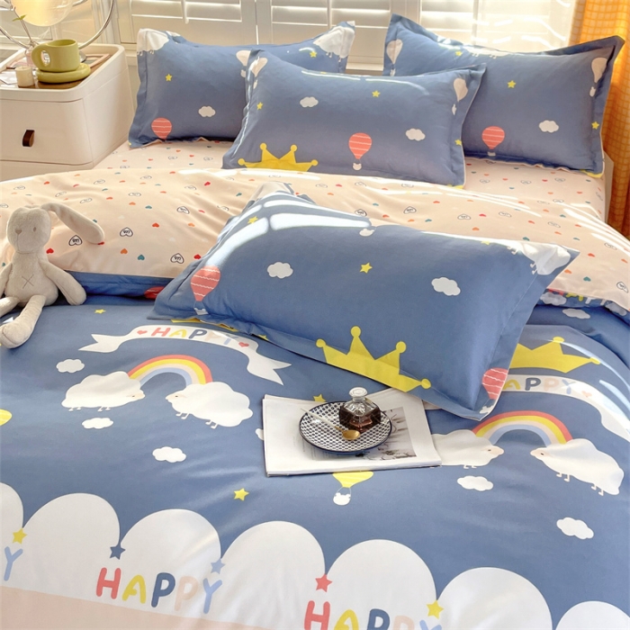 91家纺网 家纺一手货源 找家纺 仟人梦 2024新款直播爆款植物羊绒四件套单被套 AB微梦时光