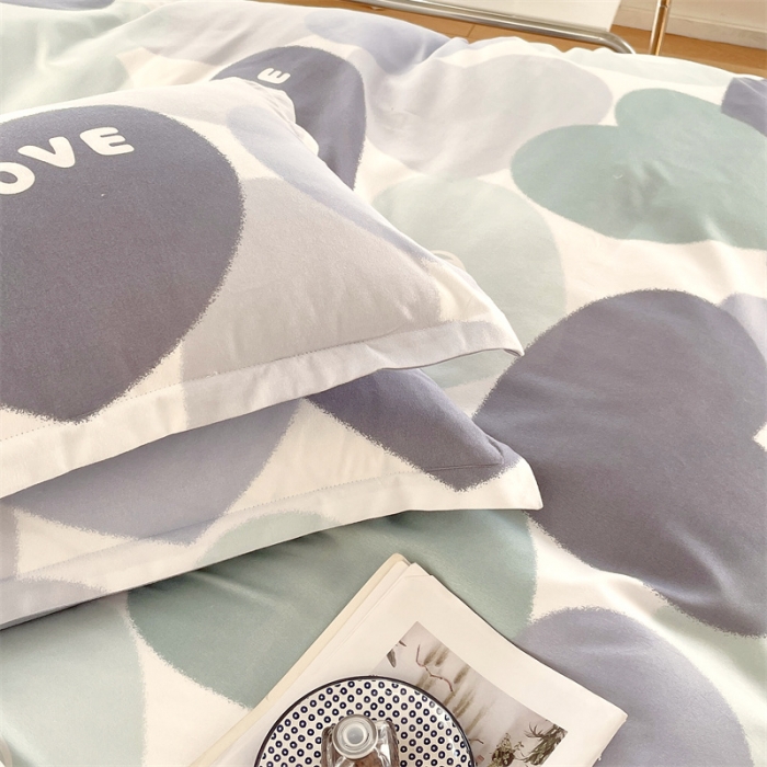 91家纺网 家纺一手货源 找家纺 仟人梦 2024新款直播爆款植物羊绒四件套单被套 AB心晴