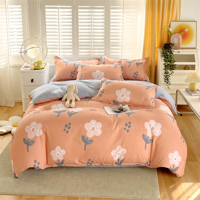 91家纺网 家纺一手货源 找家纺 仟人梦 2024新款直播爆款植物羊绒四件套单被套 AB嫣然