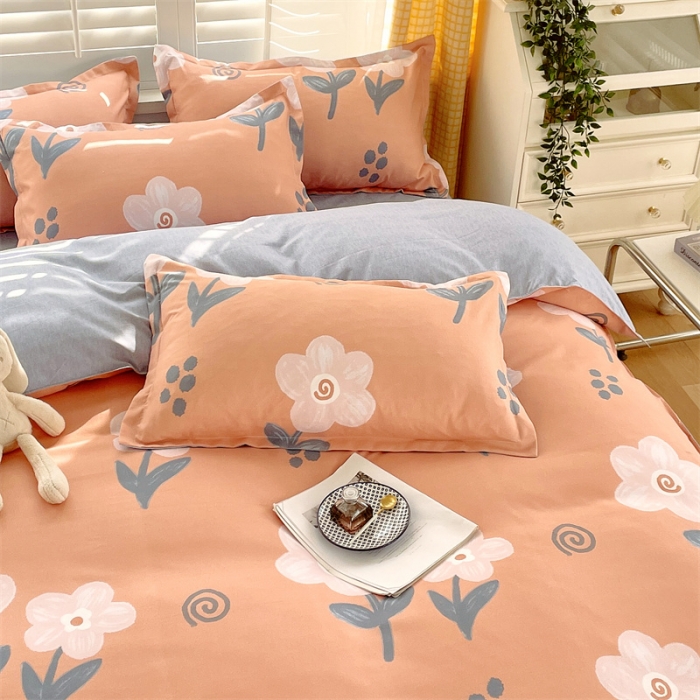 91家纺网 家纺一手货源 找家纺 仟人梦 2024新款直播爆款植物羊绒四件套单被套 AB嫣然