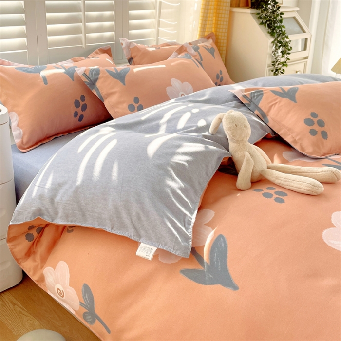 91家纺网 家纺一手货源 找家纺 仟人梦 2024新款直播爆款植物羊绒四件套单被套 AB嫣然