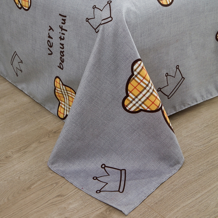 91家纺网 家纺一手货源 找家纺 仟人梦 2024新款直播爆款植物羊绒四件套单被套 AA潮玩小熊