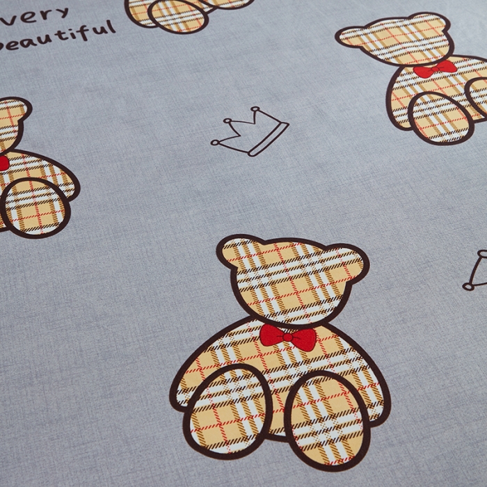 91家纺网 家纺一手货源 找家纺 仟人梦 2024新款直播爆款植物羊绒四件套单被套 AA潮玩小熊