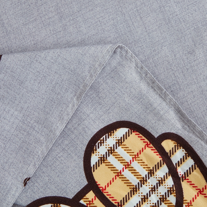 91家纺网 家纺一手货源 找家纺 仟人梦 2024新款直播爆款植物羊绒四件套单被套 AA潮玩小熊