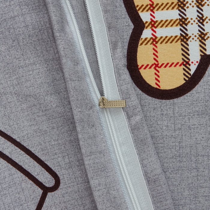 91家纺网 家纺一手货源 找家纺 仟人梦 2024新款直播爆款植物羊绒四件套单被套 AA潮玩小熊