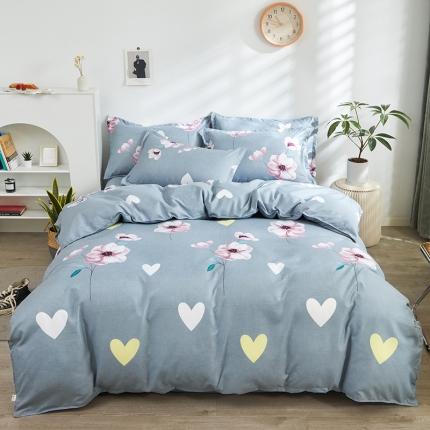 仟人梦 2024新款直播爆款植物羊绒四件套单被套 AA复花雨梦